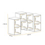 Voir la diapositive 3 : Paris Prix Meuble de Rangement Mural  Blox III  140cm Noir & Blanc