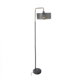 The Home Deco Factory Lampadaire moderne ajouré Yvan - Socle en marbre - H. 152 cm - Gris