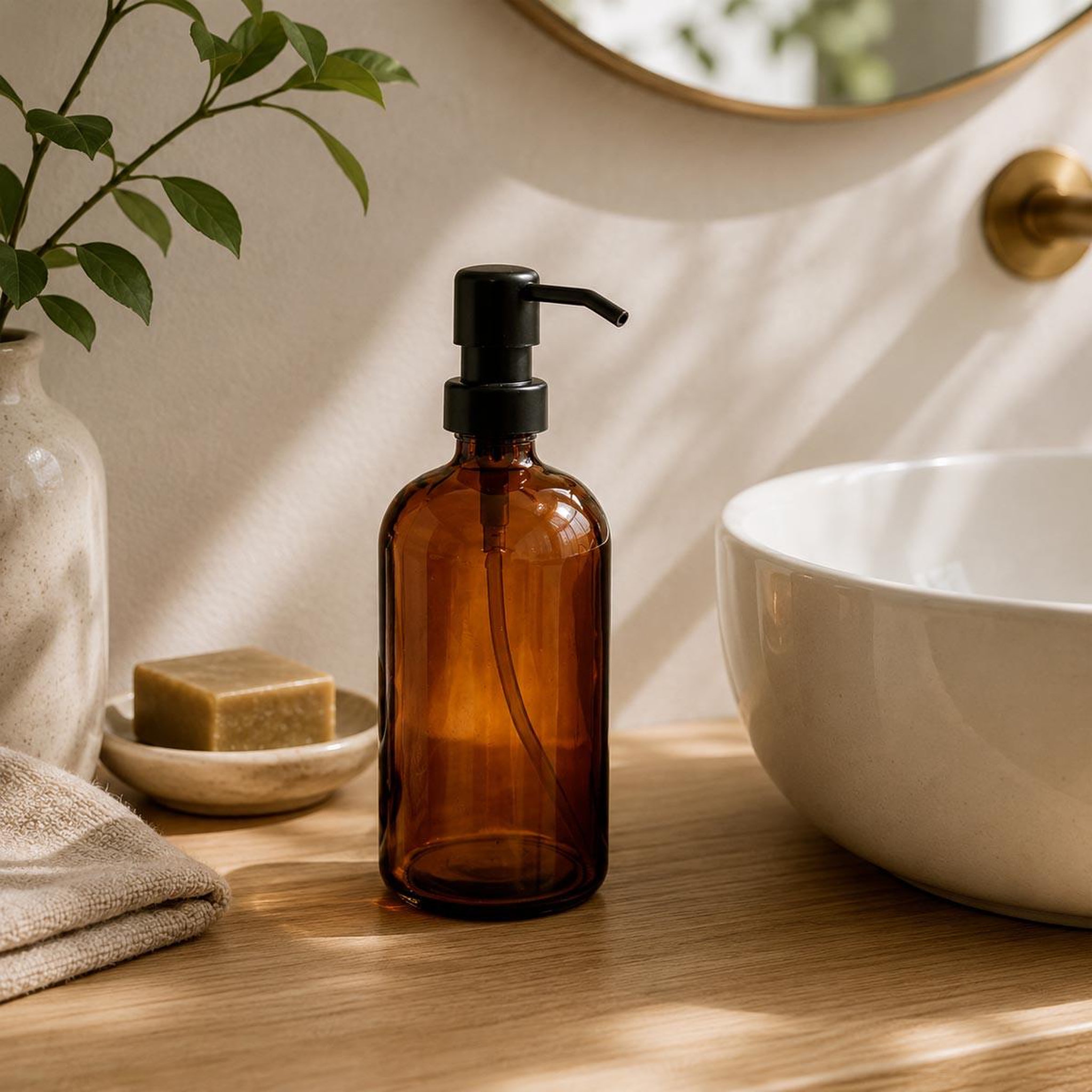 Voir la diapositive 2 : FIVE Distributeur de savon  flavie  450ml naturel