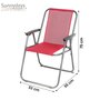 Voir la diapositive 3 : SUNNYDAYS Chaise de camping pliable - Fuchsia