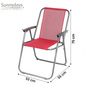 Voir la diapositive 3 : SUNNYDAYS Chaise de camping pliable - Fuchsia