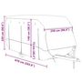 Voir la diapositive 6 : VIDAXL Housse de caravane gris 670x250x220 cm tissu non tisse