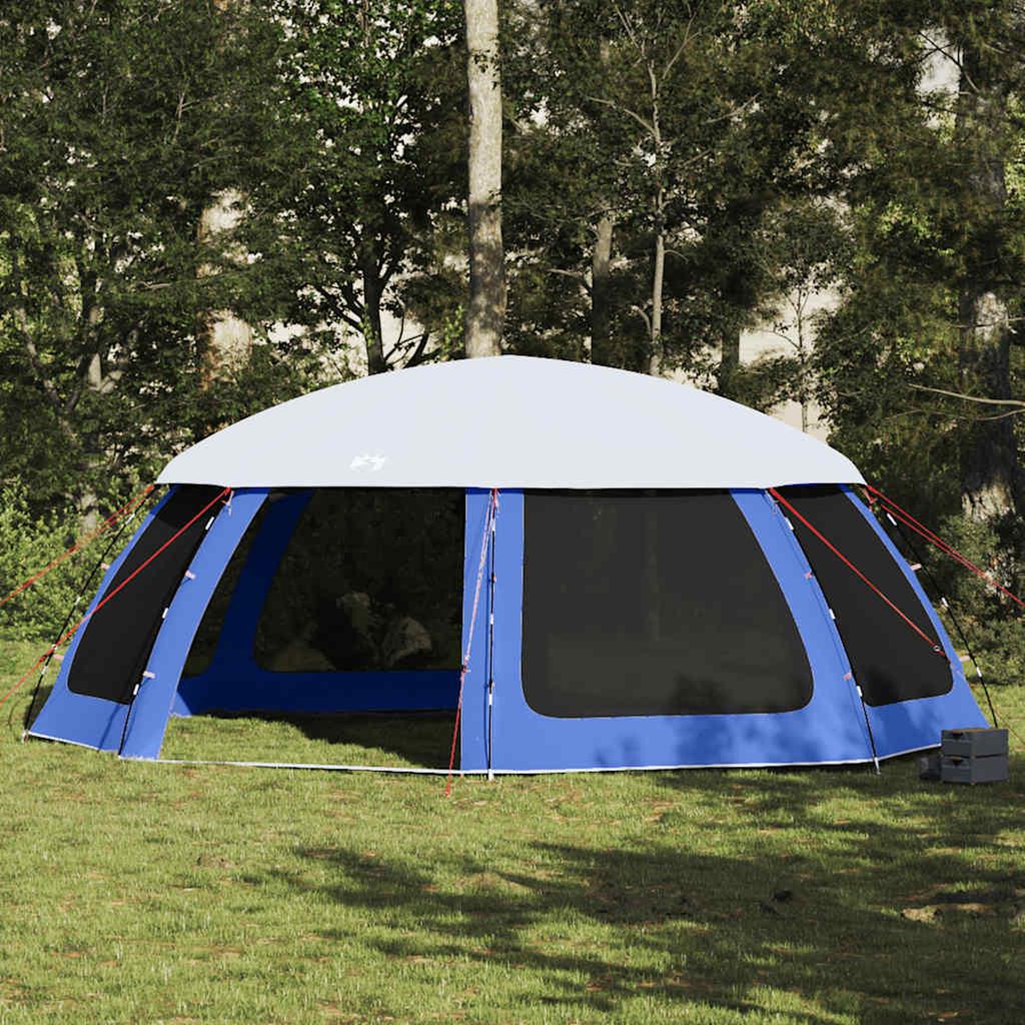 VIDAXL Tente de piscine moustiquaire amovible parois maille bleu azur