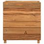Voir la diapositive 3 : VIDAXL Lit sureleve 50x40x55 cm bois de teck recycle et acier