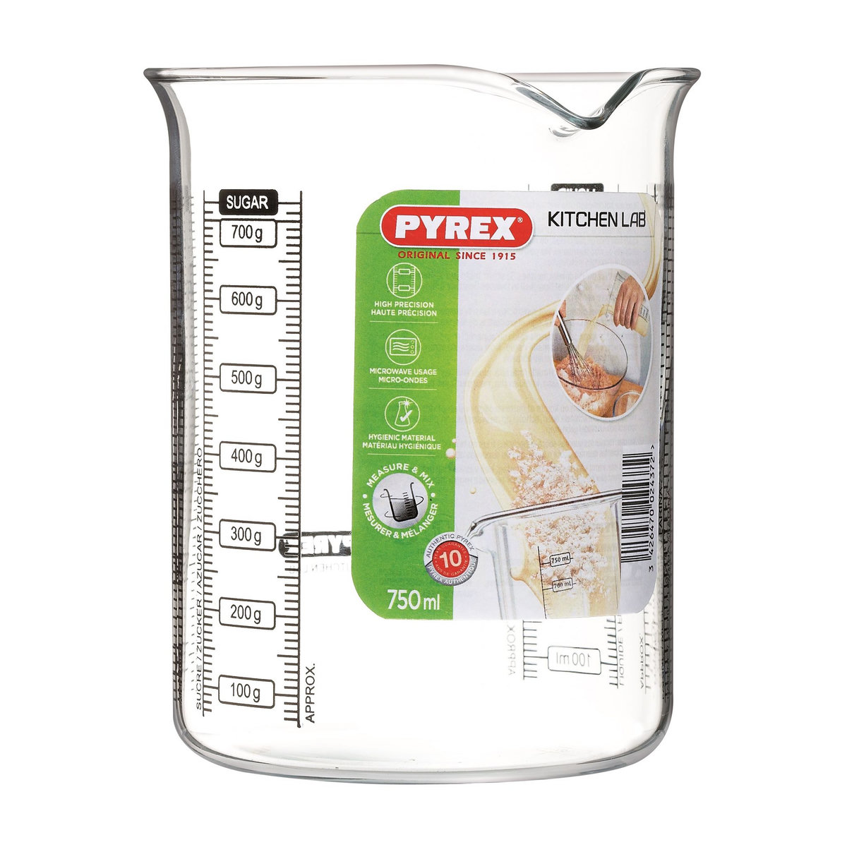 PYREX Doseur en verre 0,75 L KITCHEN LAB