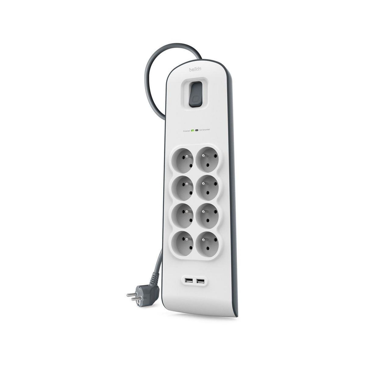 Belkin Multiprise USB 8 prises parafoudres + 2 USB