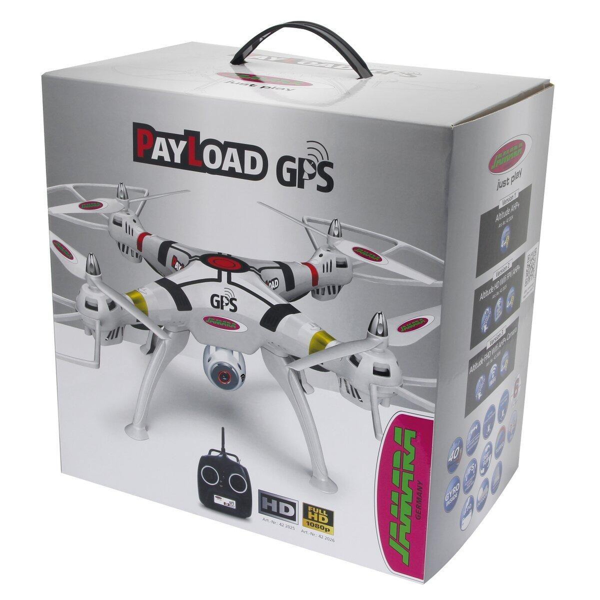 Voir la diapositive 2 : Jamara Payload gps drone altitude full hd wifi coming home