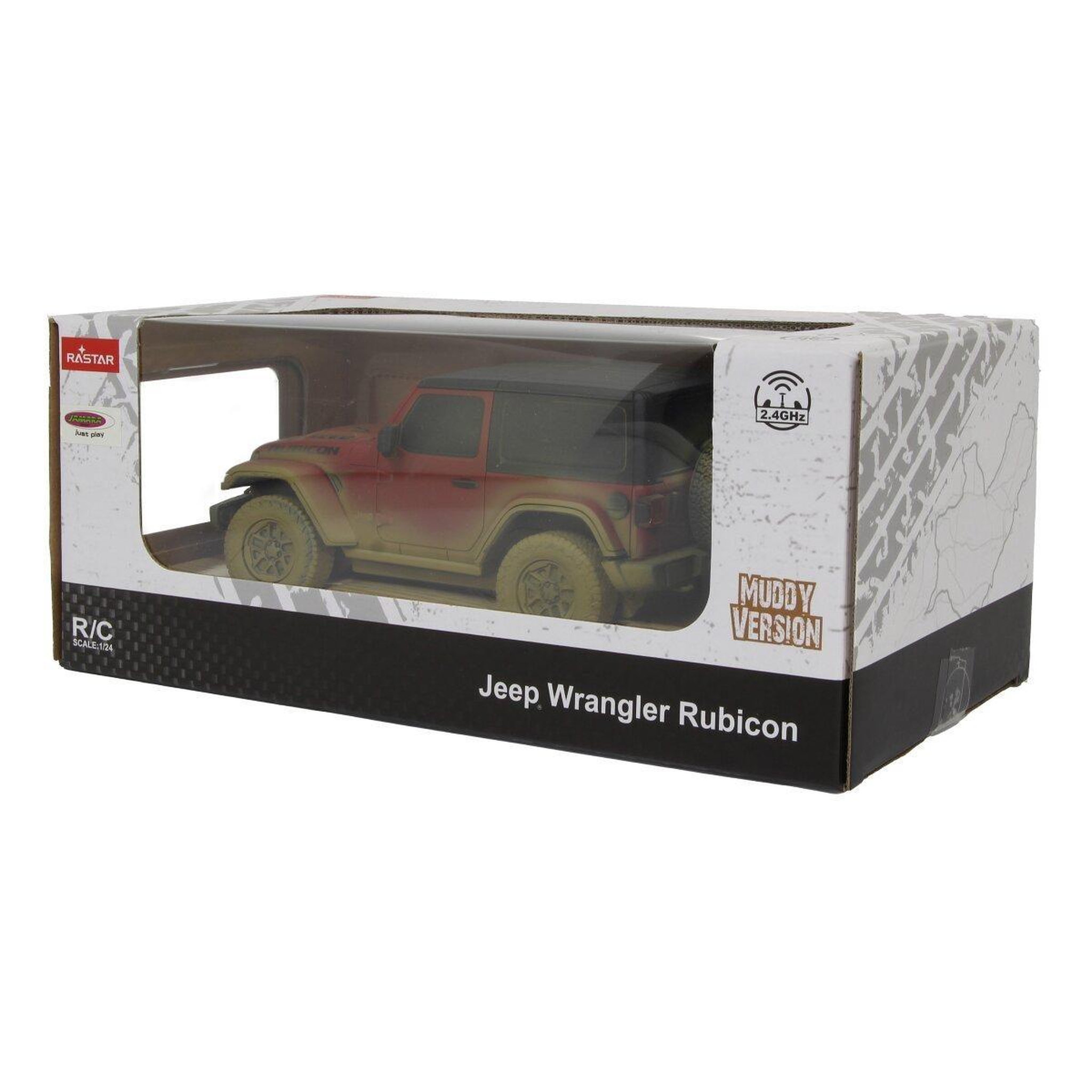 Voir la diapositive 3 : Jamara Voiture télécommandée jeep wrangler rubicon 1:24 muddy 2,4ghz