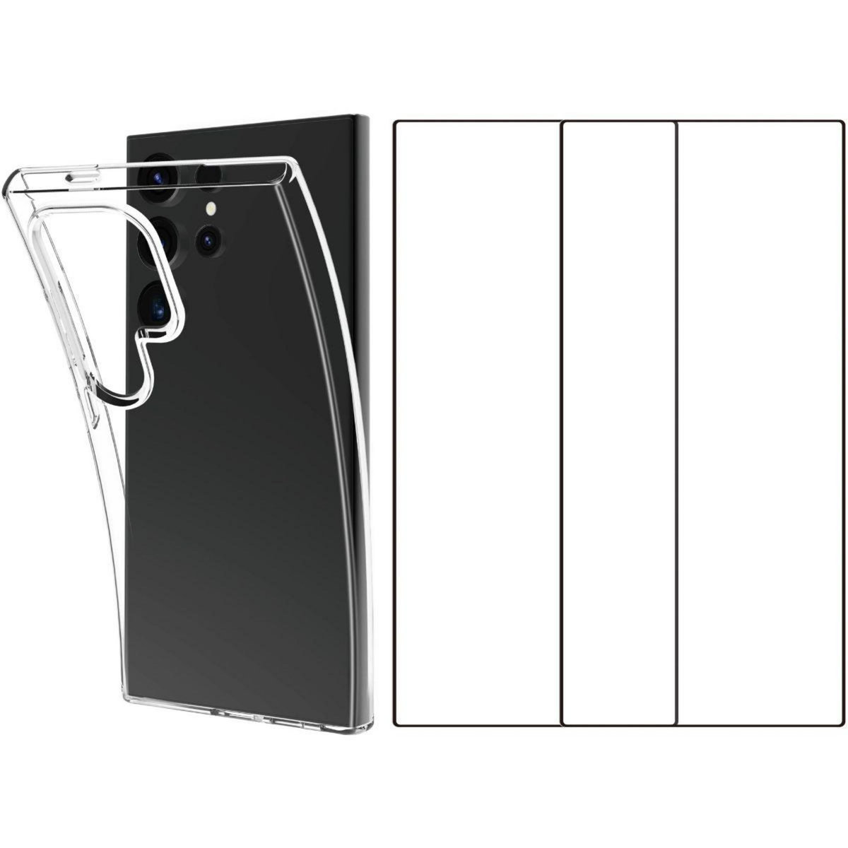 ESSENTIEL B Pack Samsung S24 Ultra Coque + verre trempé