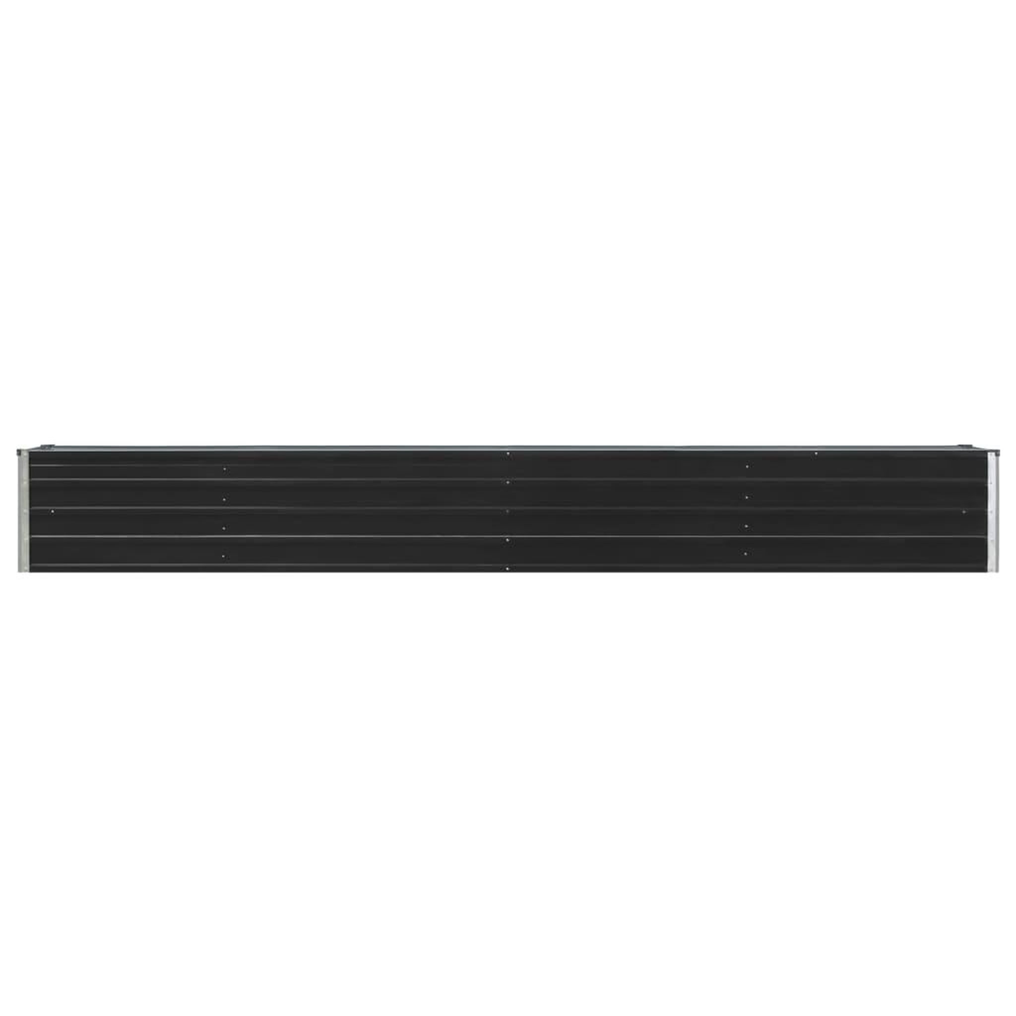 Voir la diapositive 3 : VIDAXL Lit sureleve de jardin Acier galvanise 320x40x45 cm Anthracite
