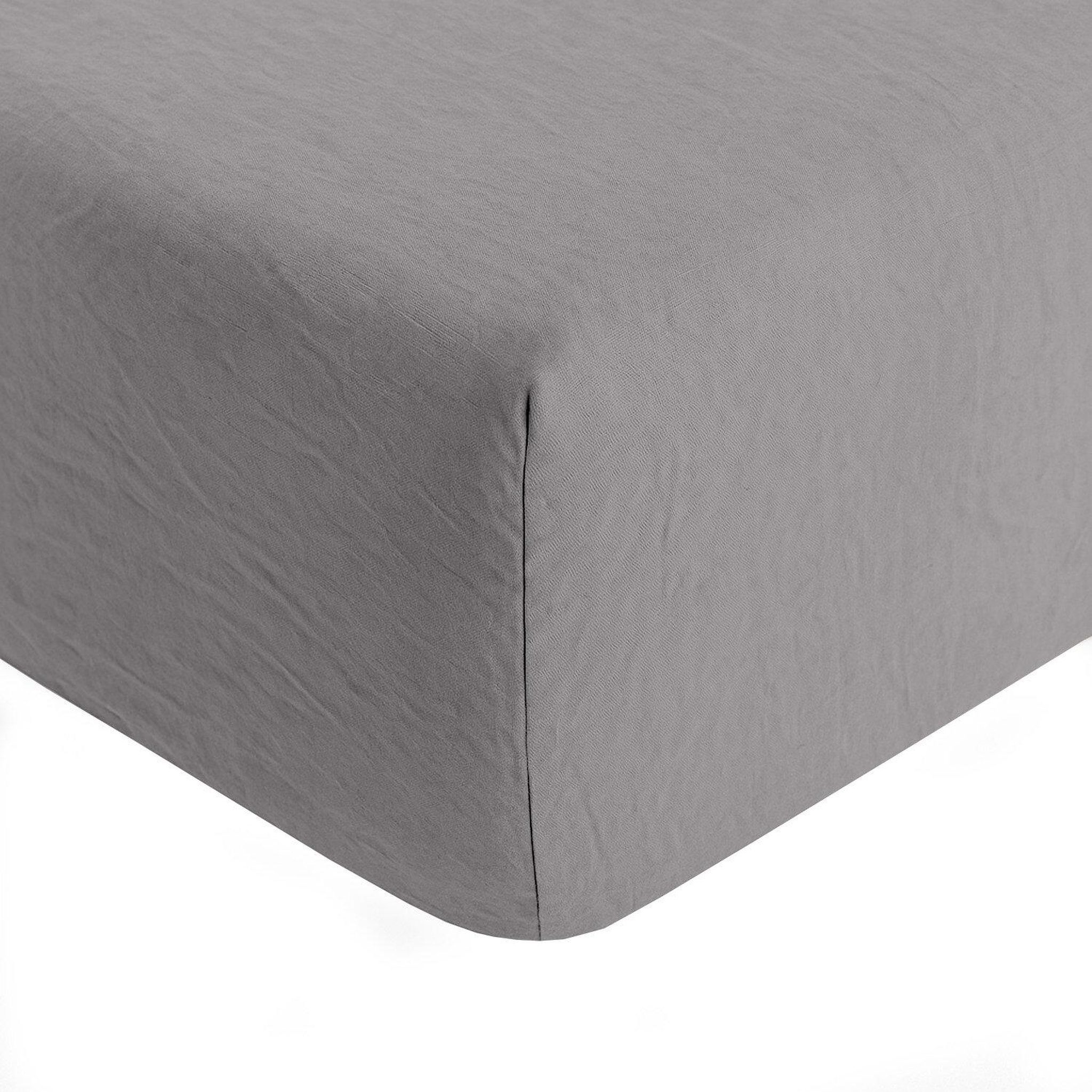Voir la diapositive 1 : Home collection Drap housse microfibre lavee