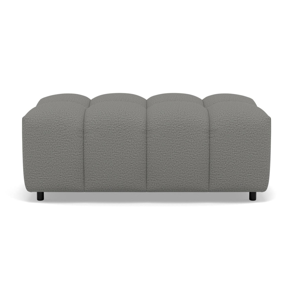 LISA DESIGN Adelaide - pouf en tissu texturé