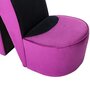 VIDAXL Chaise en forme de chaussure a talon haut Violet Velours