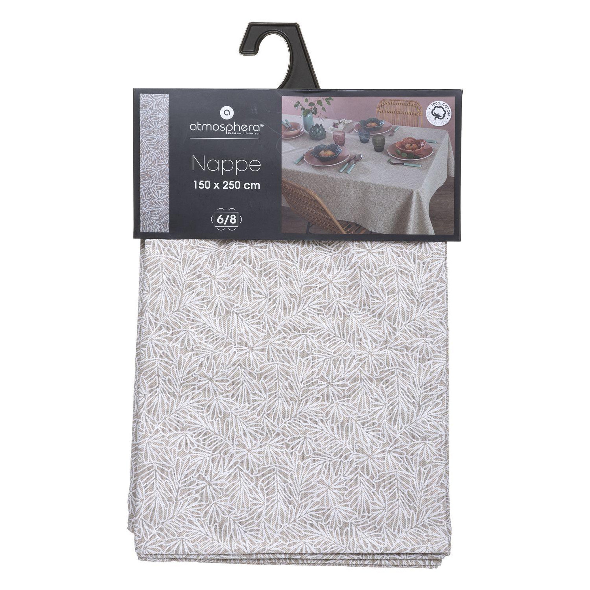 Voir la diapositive 3 : ATMOSPHERA Nappe rectangulaire chambray kadi