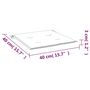 Voir la diapositive 6 : VIDAXL Coussins de chaise jardin lot de 2 taupe 40x40x3cm tissu oxford