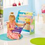 MOOSE TOYS Peppa Pig - Bibliothèque à pochettes pour enfantss Rangement de livres pour chambre d'enfant 