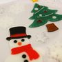 Voir la diapositive 2 : GLOBAL GIFT Stickers gel Noël pour fenêtre - Bonhomme de Neige et Sapin