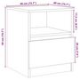 Voir la diapositive 6 : VIDAXL Tables chevet 2 pcs chene artisanal 40x40x50 cm bois ingenierie