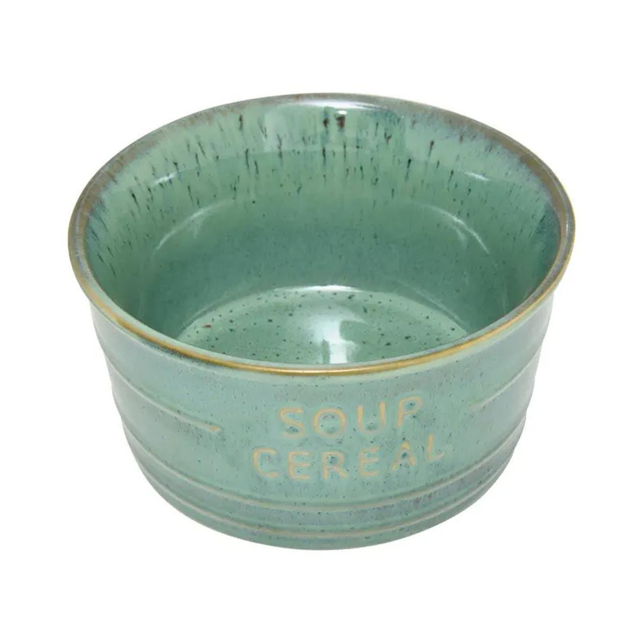 Voir la diapositive 2 : SECRET DE GOURMET Lot de 6 bols en faïence  joel  50cl vert