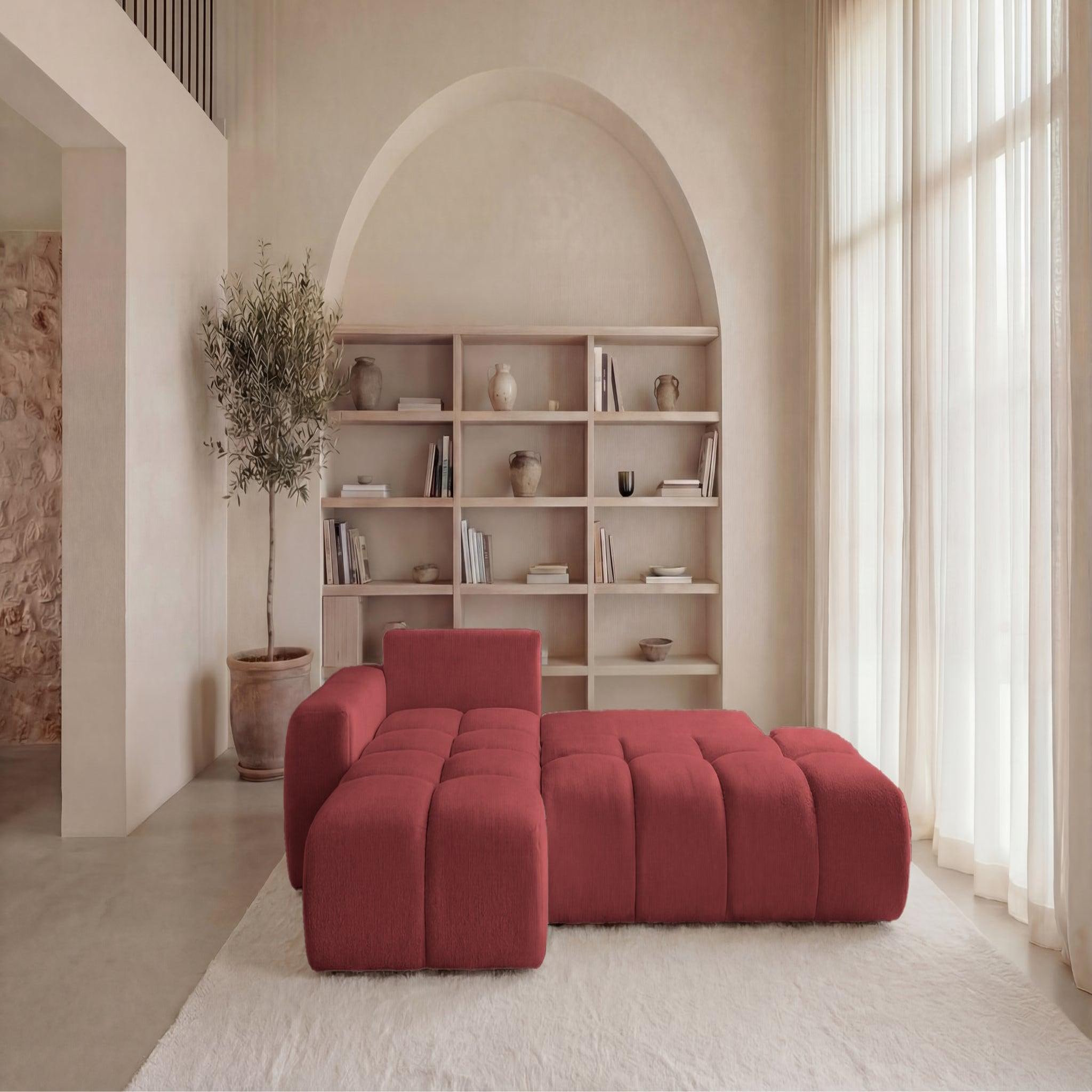 Voir la diapositive 6 : CASANOVA PARIS Constance - canapé d'angle tissu chenille