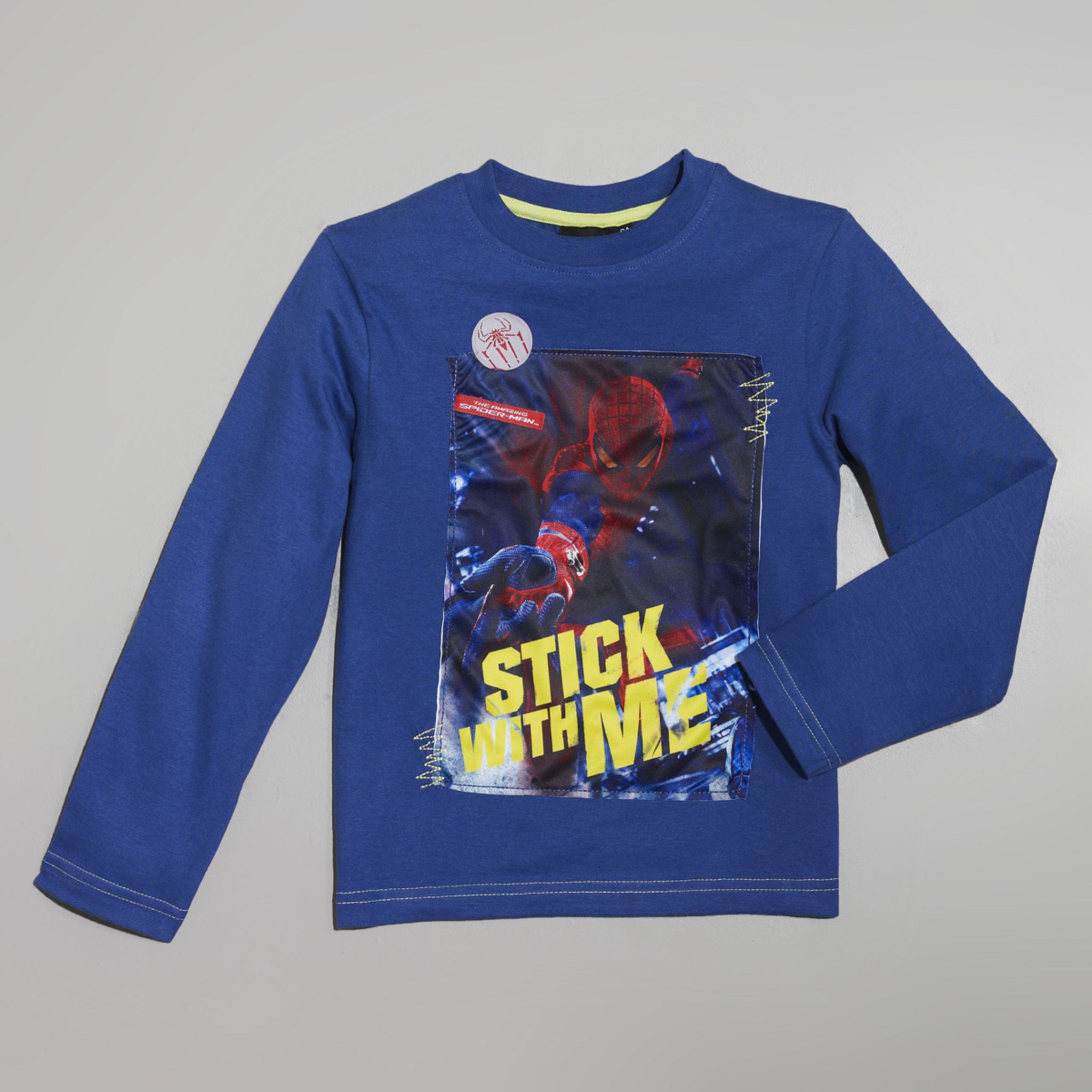 T-shirt Spider-Man Manches Longues Garçon - Imprimé XXL, Design Sportif, Pour Tous Les Jours