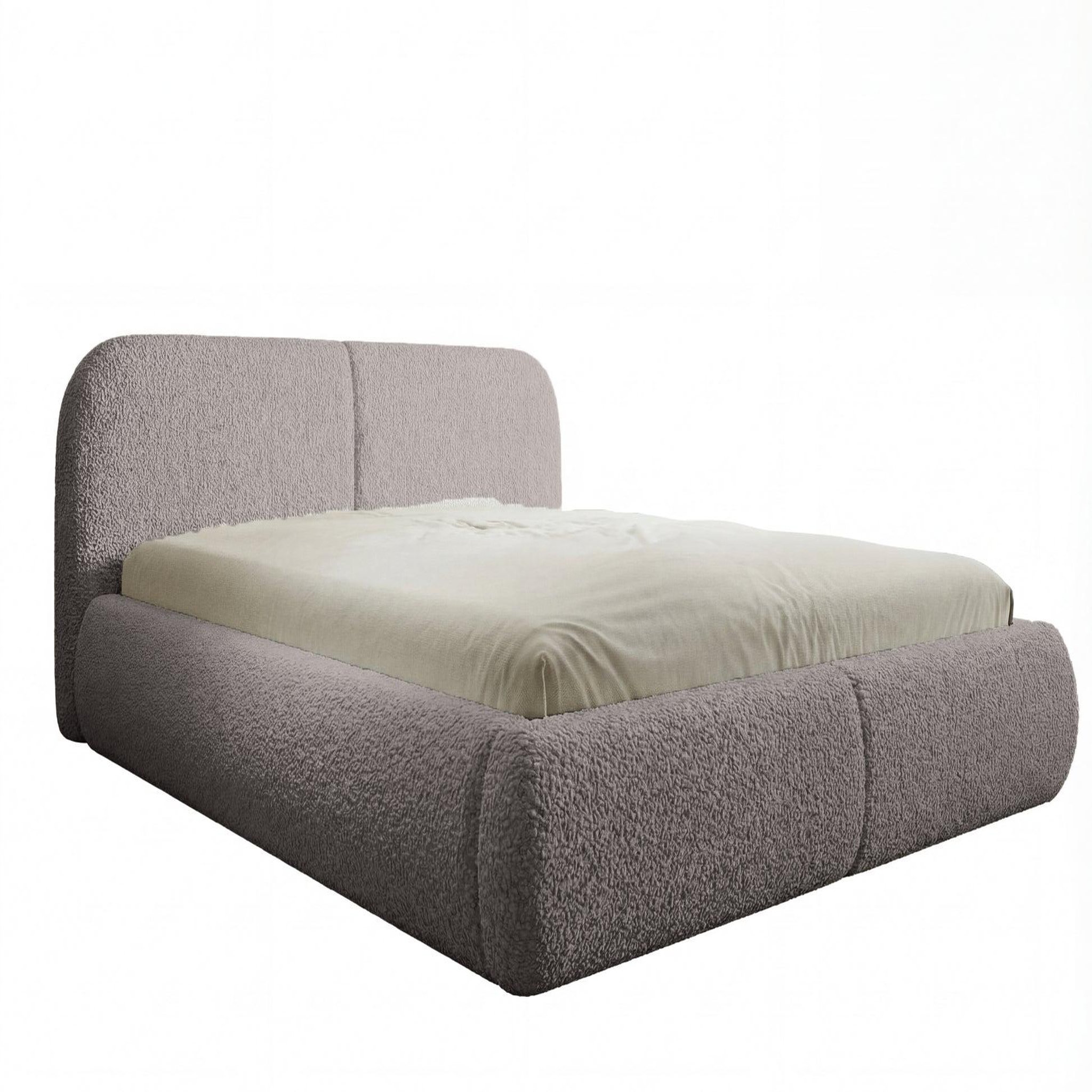 CASANOVA PARIS Delora - lit coffre tissu chenille. Coloris disponibles : Marron