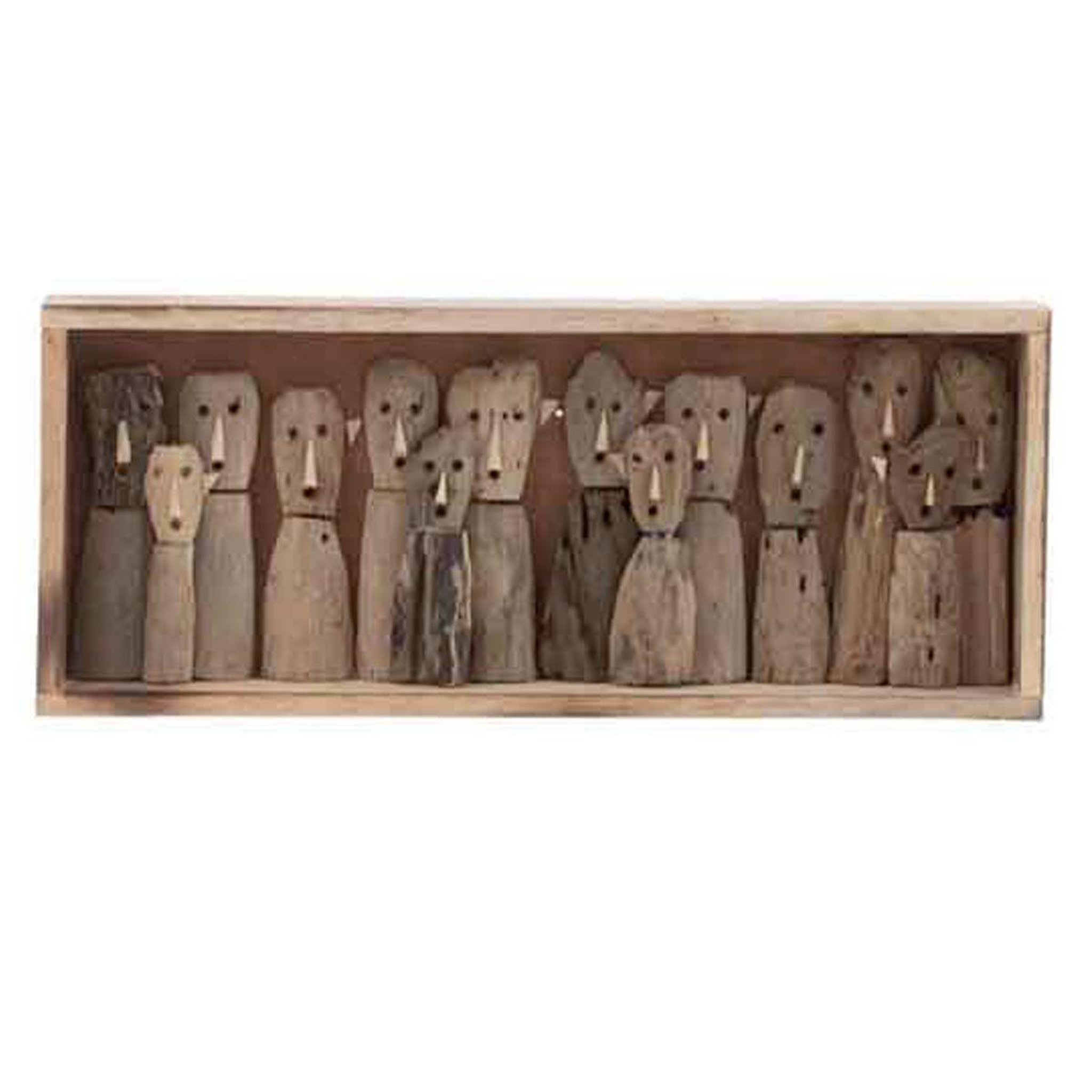Voir la diapositive 1 : J-LINE Décoration murale  famille masques  55cm beige