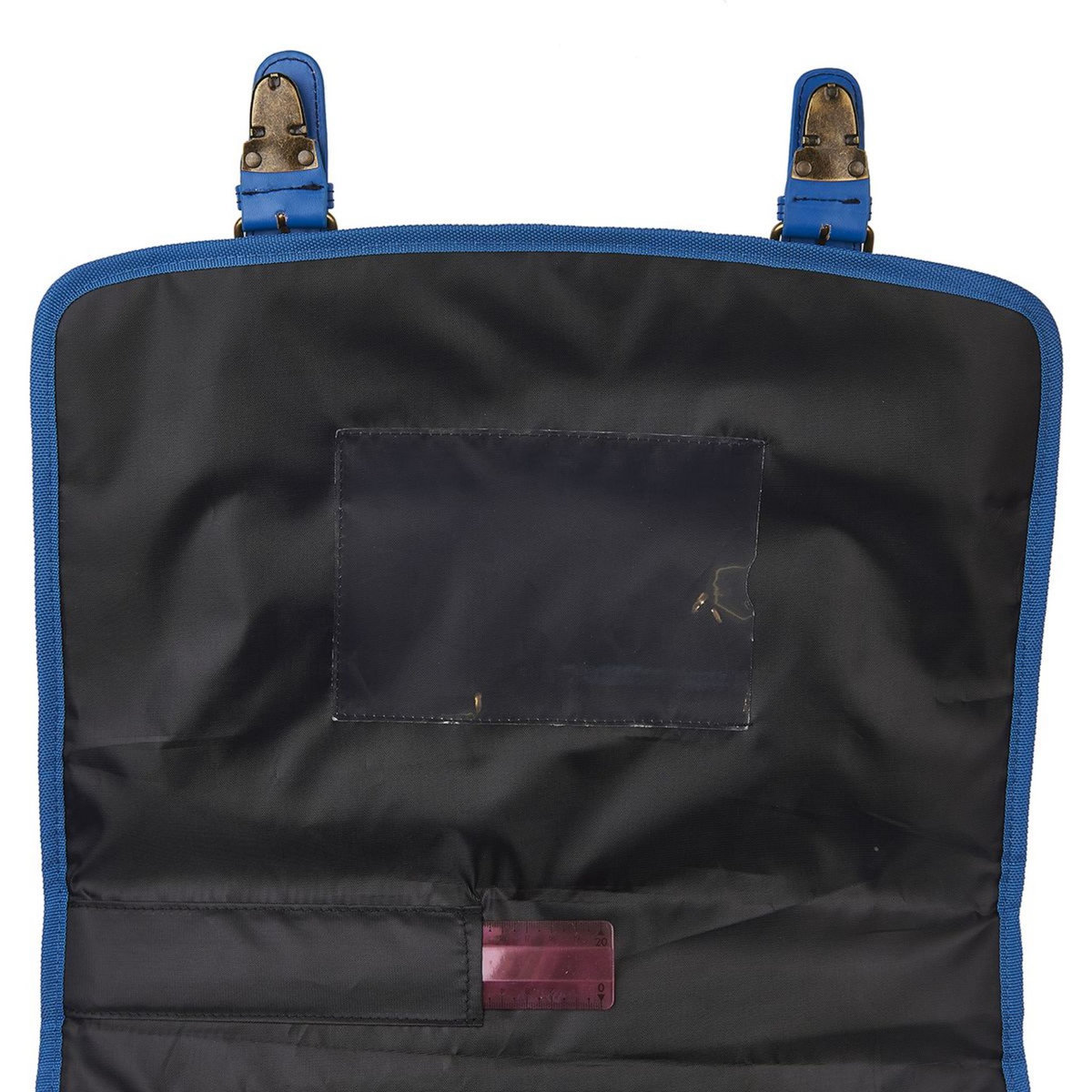 AUCHAN Cartable 41 cm CM1/CM2 noir bleu et rouge East Side