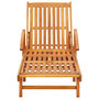Voir la diapositive 3 : VIDAXL Chaises longues 2 pcs avec coussins Bois d'acacia solide