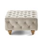Voir la diapositive 4 : LISA DESIGN Walter - pouf chesterfield en velours - pieds bois
