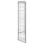 Voir la diapositive 4 : VIDAXL Lit sureleve a gabion en trapeze Acier galvanise 100x20x100 cm