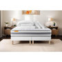 Voir la diapositive 1 : SEPTNUITS Pack matelas + double sommiers Memo Spring Ressorts ensachés 3 zones MAXI épaisseur + Couette + 2 oreillers