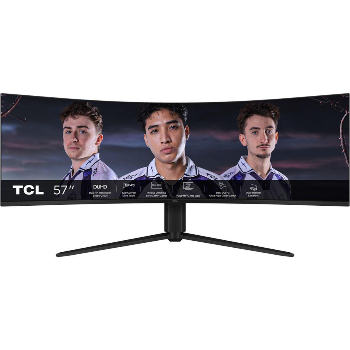 TCL Ecran PC Gamer 57R94 57  Incurvé 1000R DUHD 120Hz VA MiniLED HDR 1000 AMD FreeSync