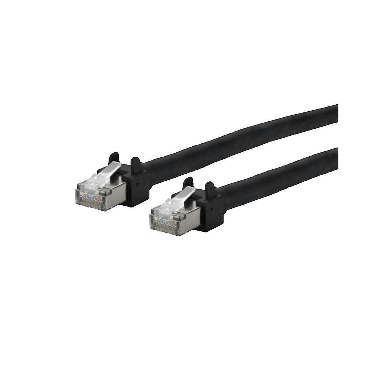 Metz Cordon de brassage RJ45 Metz Connect 13084FA000-E PUR noir industriel
