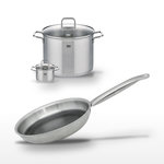 ELO Lot Faitout 26cm, Poêle 24cm & Faitout 12cm Elo Relief Solution