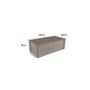 Nortene Housse de protection pour table rectangulaire COVERTOP - Taupe - 205 x 105 x 70 cm