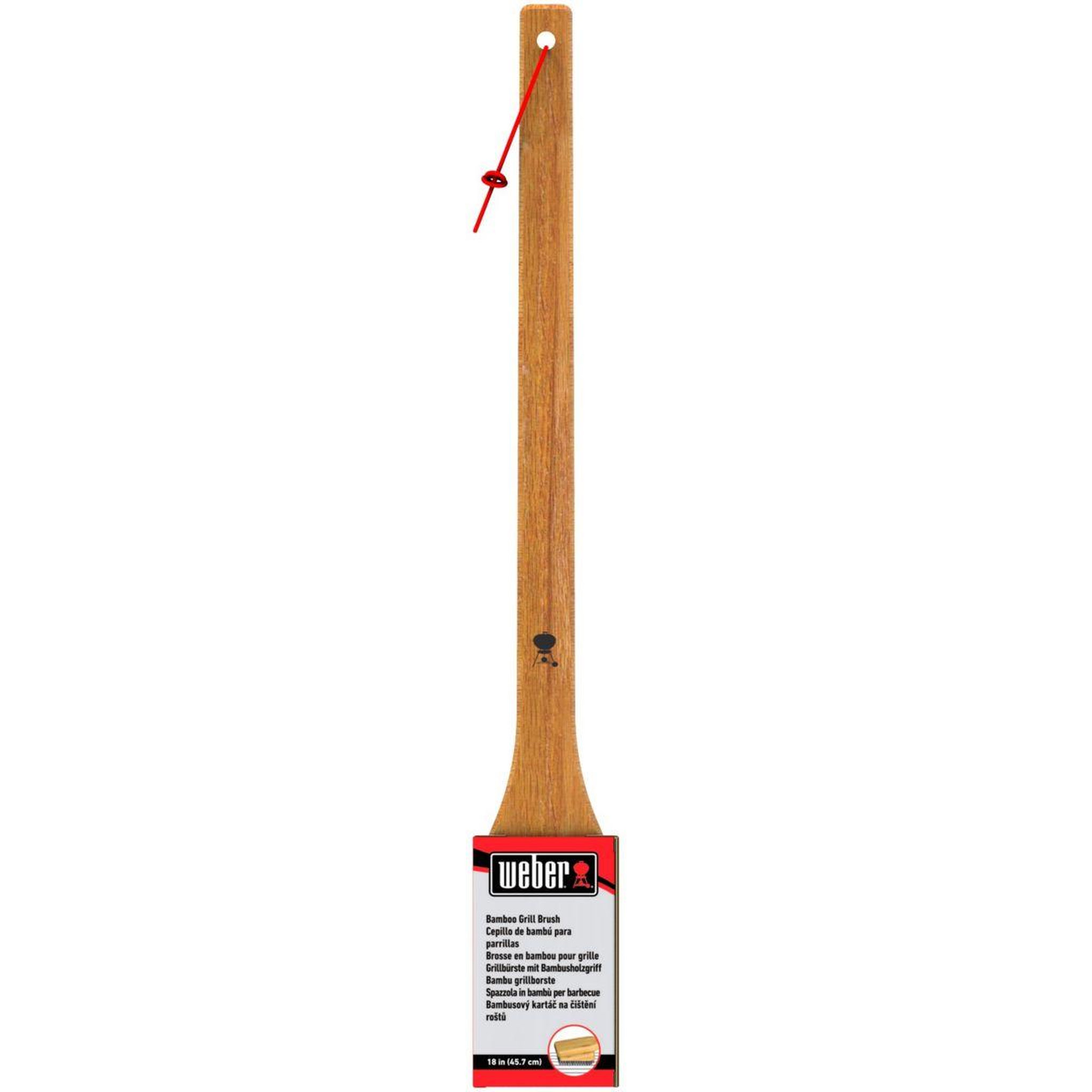 Voir la diapositive 3 : Weber Brosse barbecue brosse bambou - 46 cm