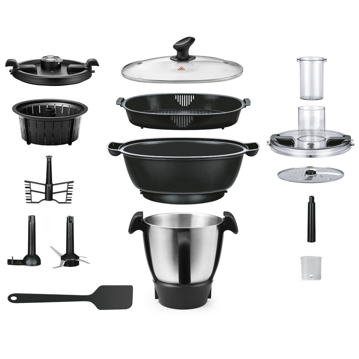 Robby Robot cuiseur multifonctions avec balance intégrée et écran tactile + un bol supplémentaire - robicook + bol