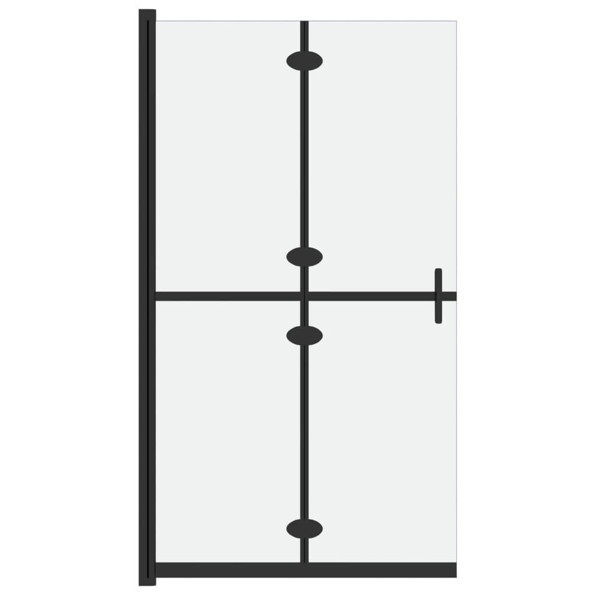 Voir la diapositive 2 : VIDAXL Paroi de douche pliable Verre ESG depoli 100x190 cm