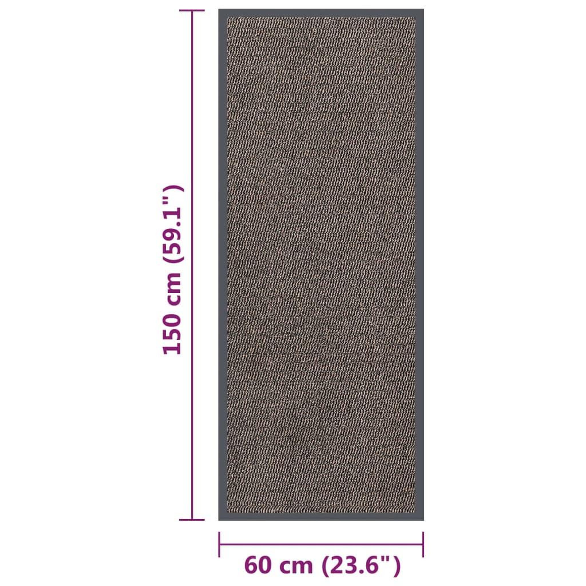 Voir la diapositive 6 : VIDAXL Paillasson touffete 60x150 cm Marron fonce
