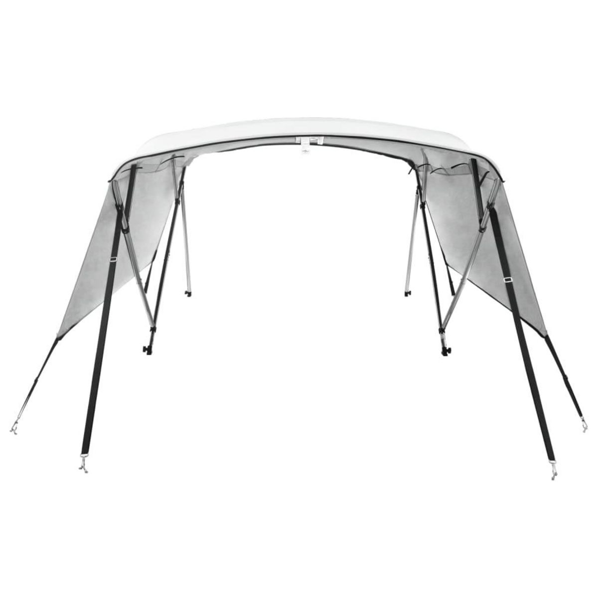 VIDAXL Toit bimini a 4 arceaux parois laterales 243x(230-244)x137 cm