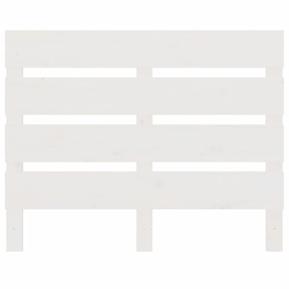 VIDAXL Tete de lit Blanc 75x3x80 cm Bois massif de pin