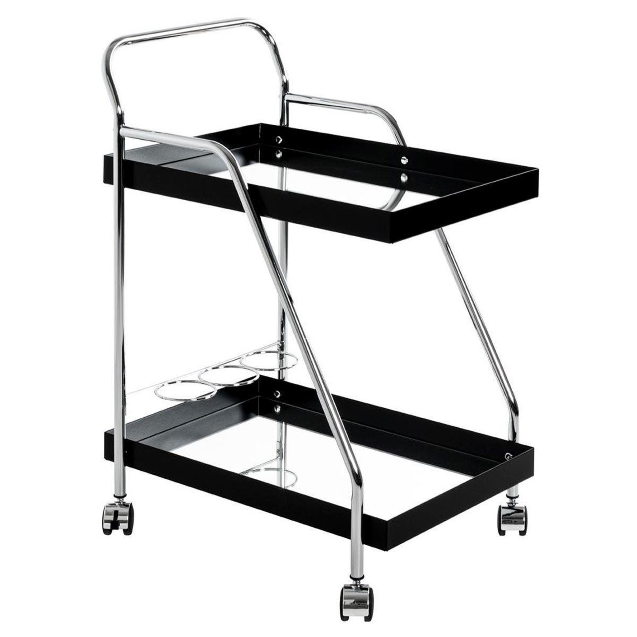Paris Prix Desserte 2 niveaux  porte-bouteilles  83cm noir