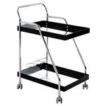 Paris Prix Desserte 2 Niveaux  Porte-Bouteilles  83cm Noir