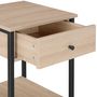 Voir la diapositive 2 : tectake Table de chevet Style industriel 40 x 40 x 555 cm