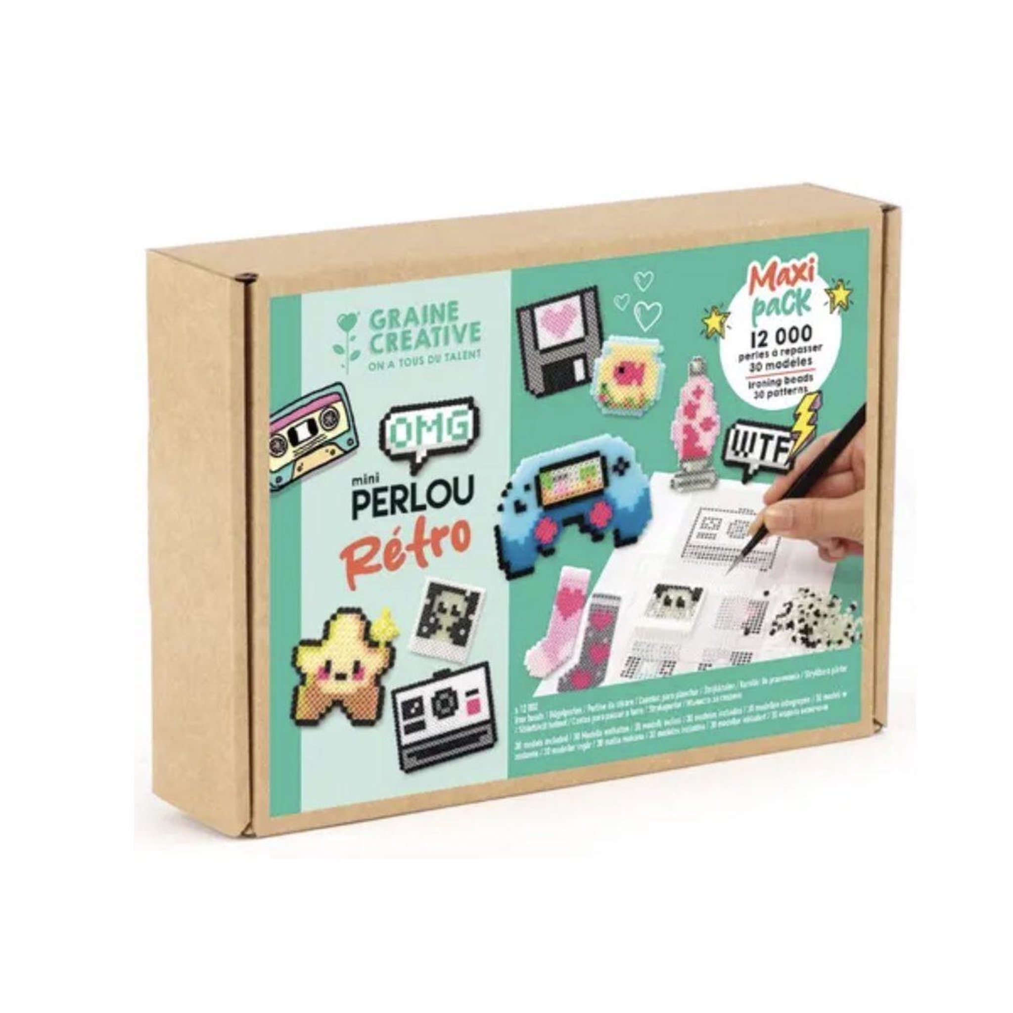 GRAINE CRÉATIVE Gc - kit mini perlou - retro