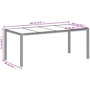 Voir la diapositive 6 : VIDAXL Table de jardin avec dessus en verre blanc resine tressee