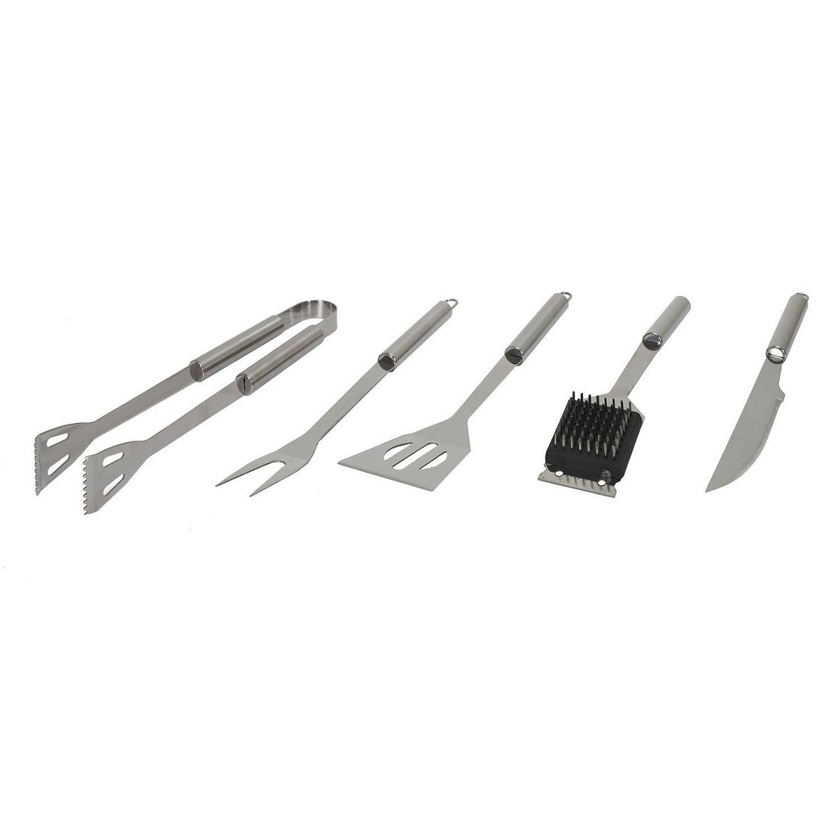 TOILINUX Mallette de set de barbecue en acier inoxydable