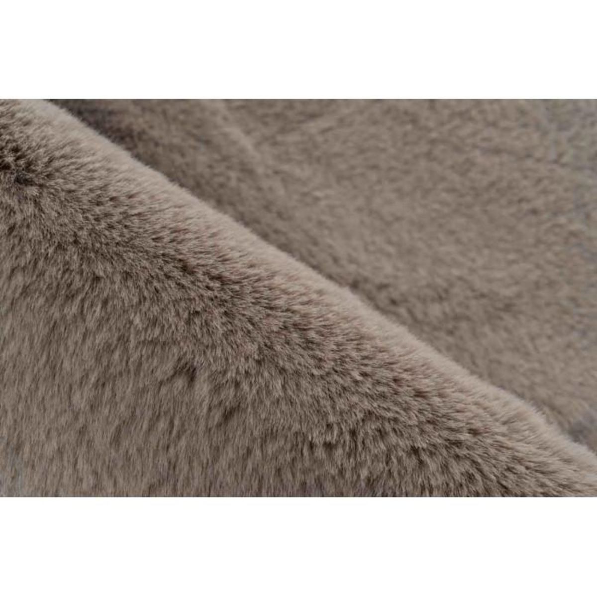 Paris Prix Tapis de Bain Fait à la Main  Rabbit  Beige Foncé