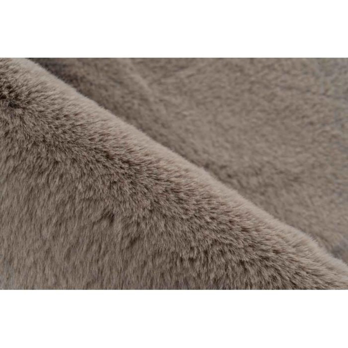 Paris Prix Tapis de Bain Fait à la Main  Rabbit  Beige Foncé